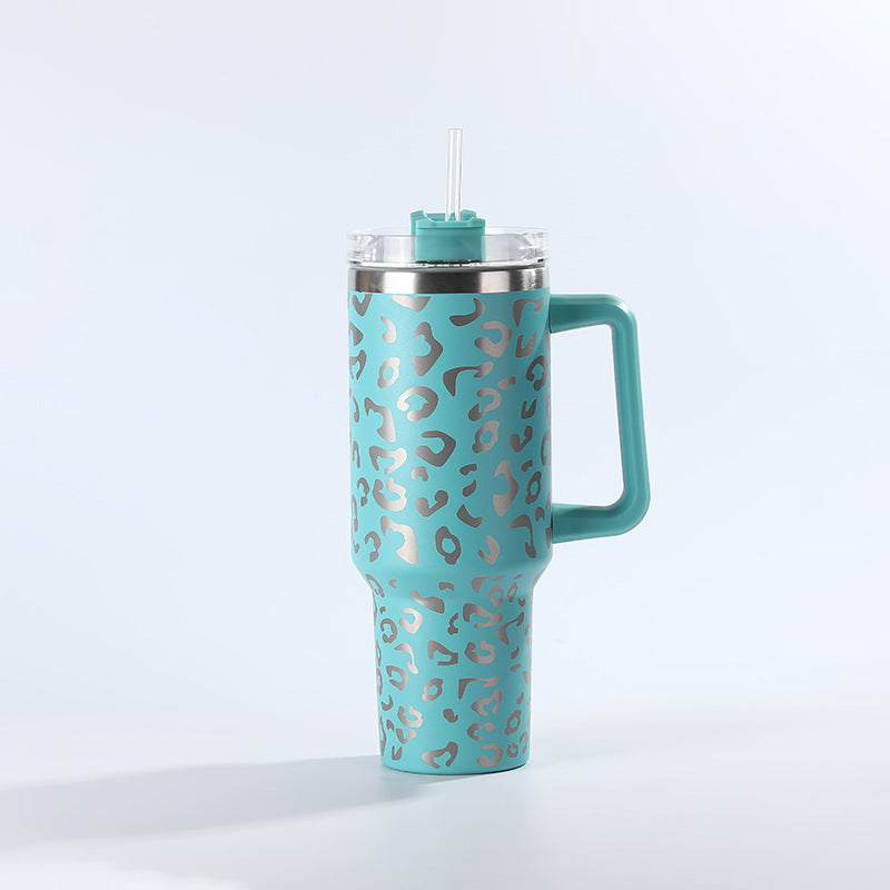 Wholesale Tumbler Leopard Print 40oz Stainless Steel Ice Bullies Cup